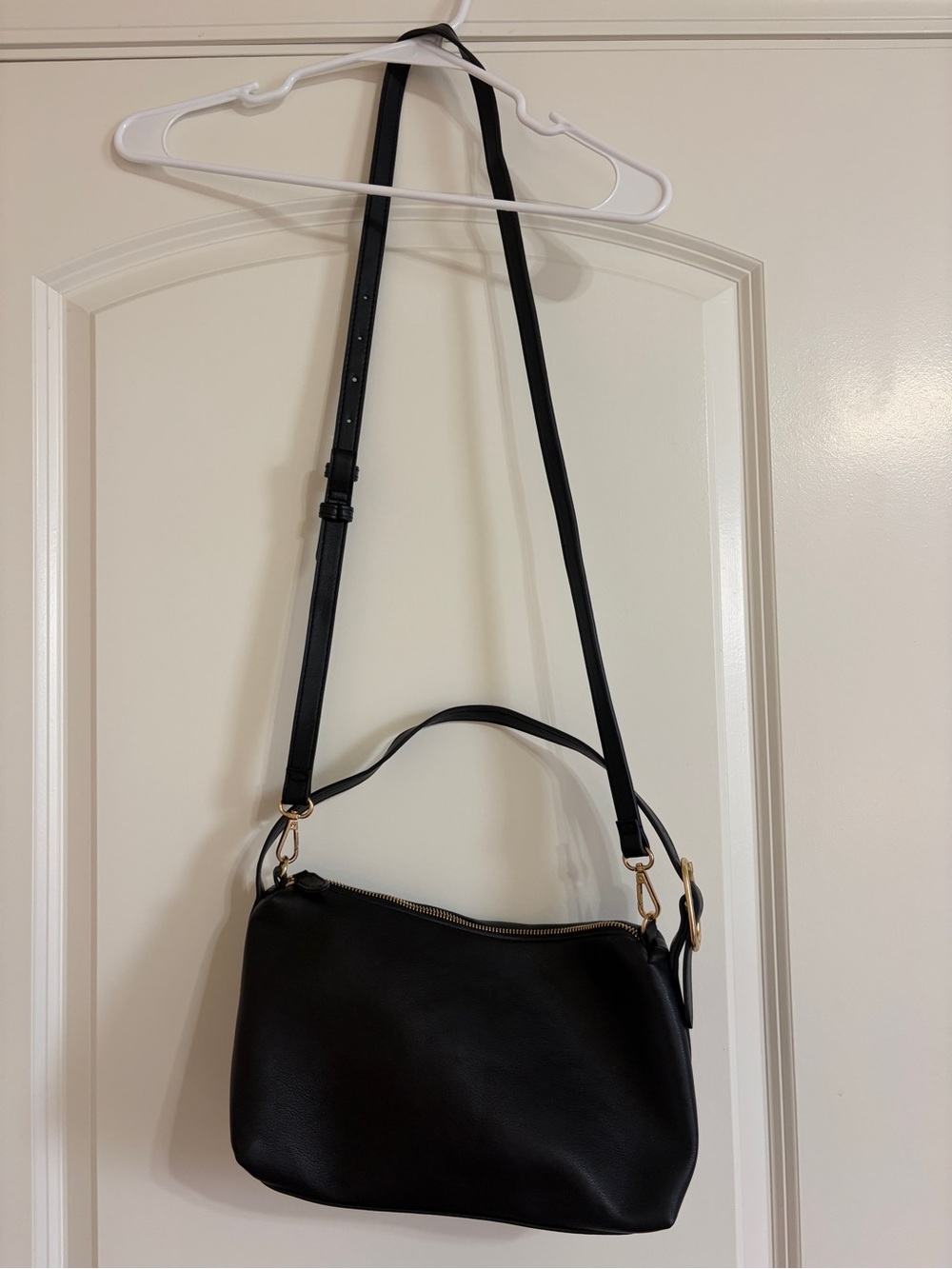 Black Crossbody Bag - Minimalist Women's Handbag